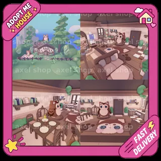 Purrowl Pet Themed 🦉🌳 - Adopt From Me Detailed House Home