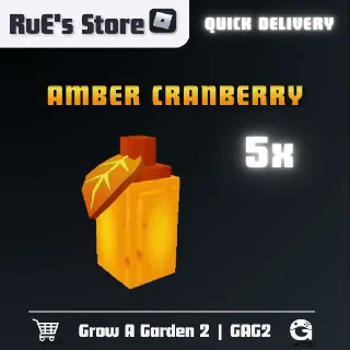 AMBER CRANBERRY SEED (5X)