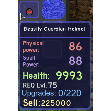 Other Beastly Guardian Helmet In Game Items Gameflip - 