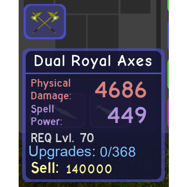 Other Dual Royale Axes Dq In Game Items Gameflip - roblox axes