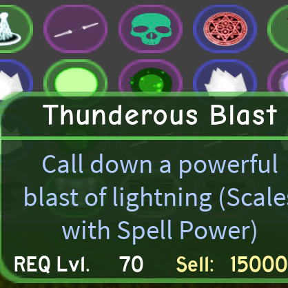Other Dungeon Quest Thunderous Blast In Game Items - 