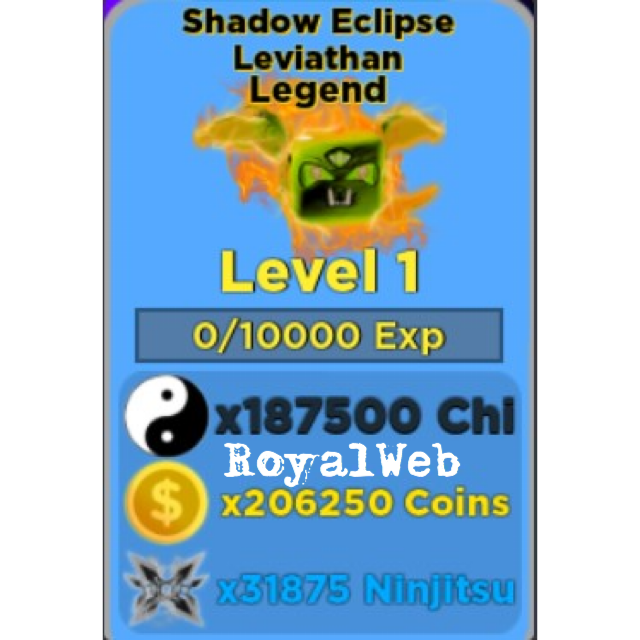 Pet Op 2x Shadow Eclipse Leviathan Legend In Game Items Gameflip - details about best pet shadow eclipse leviathan legend level 50 roblox ninja legends