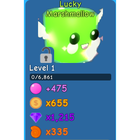 Pet Lucky Marshmallow Bgs In Game Items Gameflip - marshmallow marshmallow marshmallow marshmallow roblox