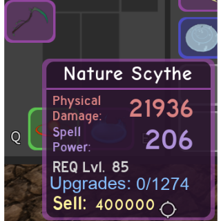 Roblox Dungeon Quest Nature Scythe