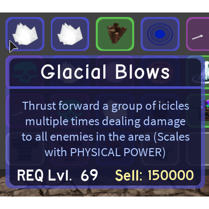 Other Glacial Blows Dungeon Q In Game Items Gameflip - roblox how to sell group items