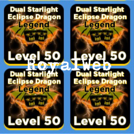 Pet 4x Op Dual Starlight Eclipse Dragon Legend Max Lvl 50 In Game Items Gameflip - level 50 roblox
