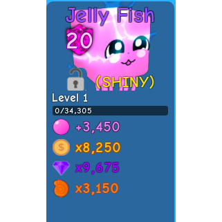 Pet Shiny 20 Jelly Fish Bgs In Game Items Gameflip - roblox jelly simulator