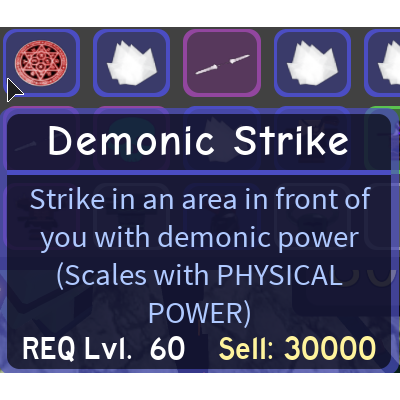 Other Demonic Strike Spell Dq In Game Items Gameflip