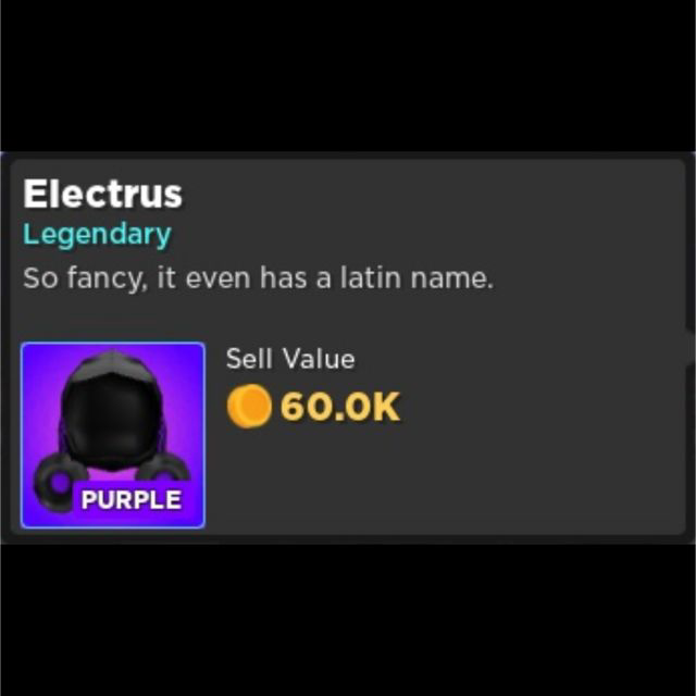 Other Op Purple Electrus Rq Legendary Rumble Quest Dominus In Game Items Gameflip - all dominus names in roblox