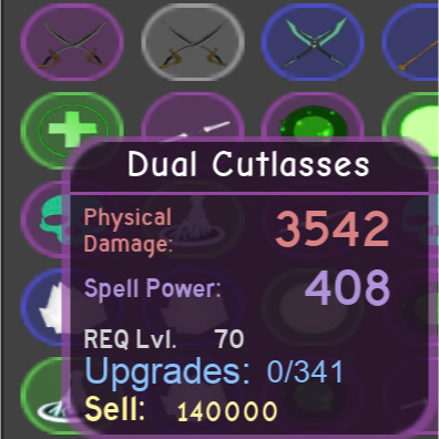 Other Dungeon Quest Dual Cutlasses In Game Items Gameflip