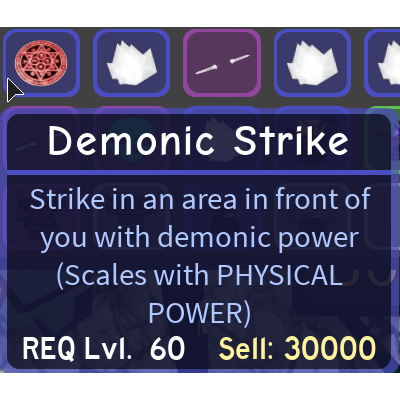 Other Demonic Strike Dq In Game Items Gameflip - other demonic strike dq