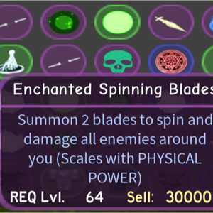 Other Dungeon Quest Enchanted Spinning Blades In Game Items Gameflip - roblox dungeon quest spinning blades