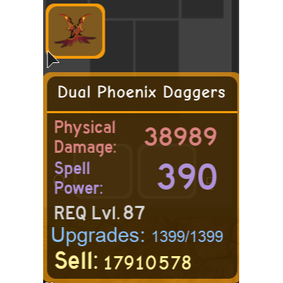 Other Dual Phoenix Daggers Dq In Game Items Gameflip - dual roblox