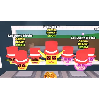 ✅ instant delivery : 3 admin lucky blocks