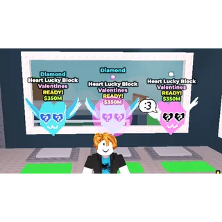 3 heart lucky blocks