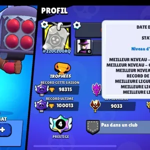 Brawl Stars 100K Trophies 2019 Account 413 Skins 669 Gems/ 50k Gold & Blings