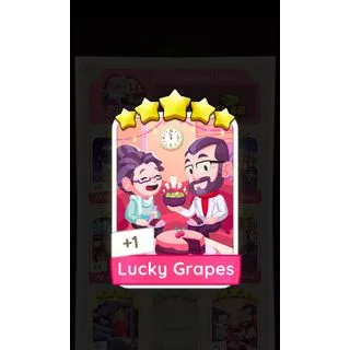 Lucky Grapes 5 🌟 Monopoly Go! Sticker