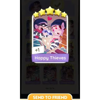 Happy Thieves 5 🌟 Monopoly Go! Sticker