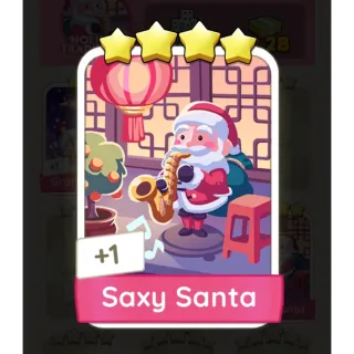 Saxy Santa 4 🌟 Monopoly Go! Sticker