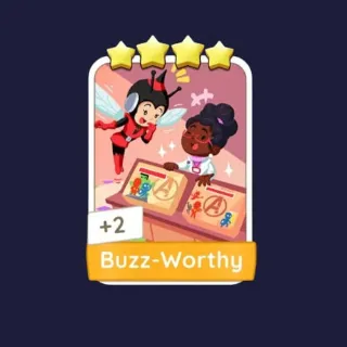 Buzz Worthy 4⭐ MONOPOLY GO! STICKER