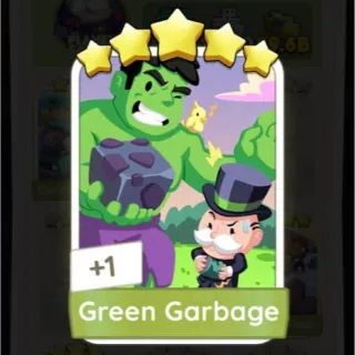 GREEN GARBAGE 5⭐ MONOPOLY GO STICKER