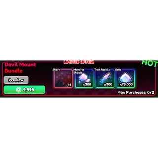 devil mount bundle - Anime Vanguards