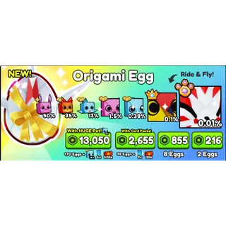 Pet Simulator 99 - origami egg 70x eggs