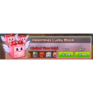 valentines lucky block x3 - Craft a Brainrot