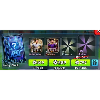 premiumi lucky block 10x -  Spin a Soccer Card