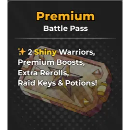 Anime Warriors III - battle pass premium 