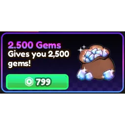 2500 gems - Anime Vanguards