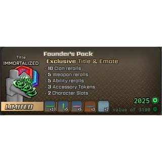 VV: ULTIMATUM - founders pack
