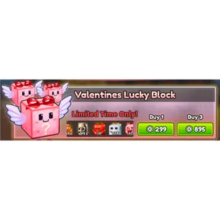 valentines lucky block x3 - Craft a Brainrot