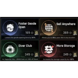faster geode open , sell anywhere , diver club , more storage - abyss