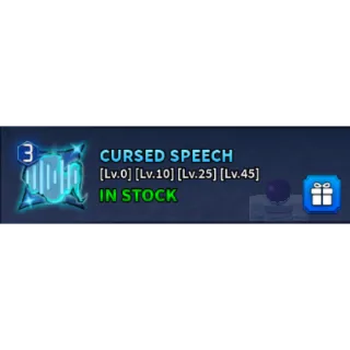 cursed speech - KAIZEN