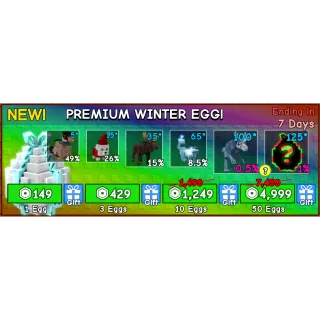 10x premium winter egg  - GROW A GARDEN