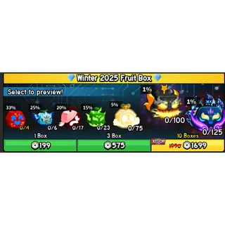 winter 2025 fruits box 10x - Blox Fruits