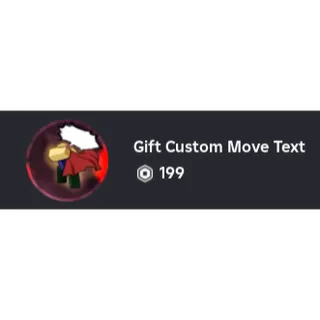gift custom move text - Heroes Battlegrounds