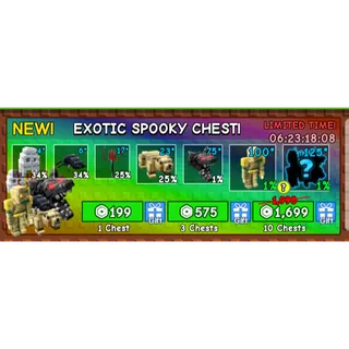 30x exotic spooky chest - grow a garden
