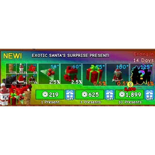 EXOTIC SANTA'S SURPRISE PRESENT 10x - GROW A GARDEN