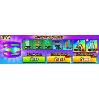 arcade lucky blocks  10x - Escape Tsunami For Brainrots