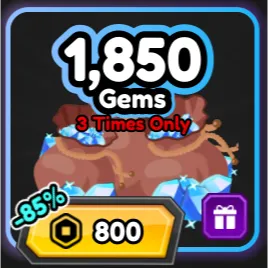 1850 gems  - All Star Tower Defense