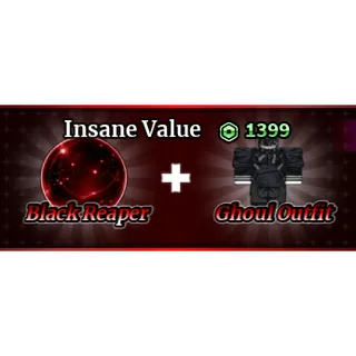 Sailor Piece - black reaper ghoul outfit