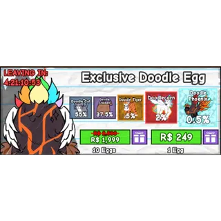 10x doodle egg - Hatch A Pet 