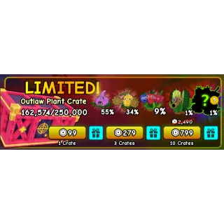 10x outlaw plant crate - Plants Vs Brainrot