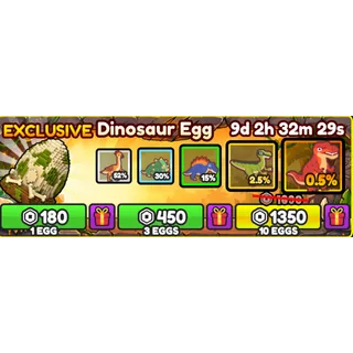 Build A Ring Farm - exclusive dinosaur egg 10x