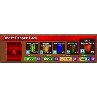 Grow a Garden 2 - ghost pepper pack 10X