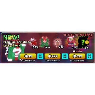 10x premium christmas lucky black - Plants Vs Brainrot