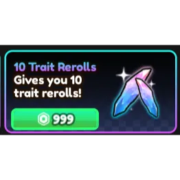 10 trait rerolls - Anime Vanguards