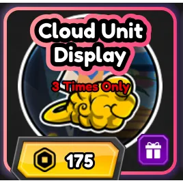 cloud unit display  - All Star Tower Defense